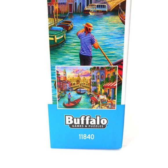 Buffalo SIGHTS OF VENICE Jigsaw Puzzle 1000 Pieces w Poster Night & Day COMPLETE - Picture 9 of 10